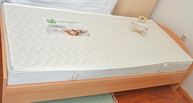 Verapur Ortho Plus Taschenfederkernmatratze 90x200 im Test - durch die ergonomischen 7 Zonen wird die Wirbelsäule unabhängig von der individuellen Liegeposition unterstützt und entlastet