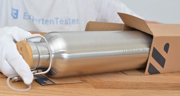 Nordmut Thermosflasche 1000 ml im Test - Produktabmessungen: 8 x 8 x 32 cm; Gewicht: 580 Gramm