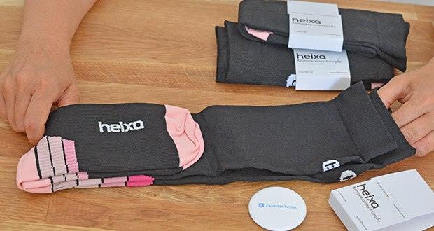 Heixa Kompressionsstrümpfe im Test - verstärkte Fußsohle: Polsterung für Ferse und Zehen