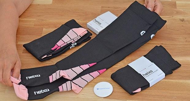 Heixa Kompressionsstrümpfe im Test - Anti-Rutsch Bund: kein Herunterrutschen und fester Halt