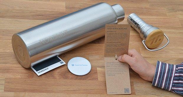 Nordmut Thermosflasche 1000 ml im Test - aus 18/08 Premium Edelstahl