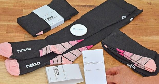 Heixa Kompressionsstrümpfe im Test - atmungsaktives Gewebe: hält die Beine kühl und trocken