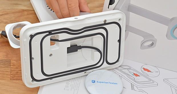 ESR HaloLock 3-in-1 Kabelloses Ladegerät mit CryoBoost im Test - intuitives Kabelmanagement erleichtert die Einrichtung