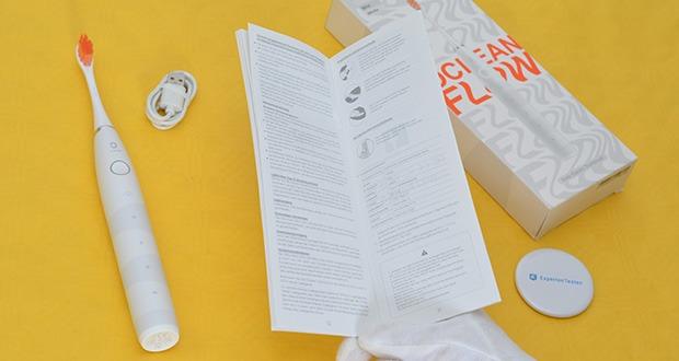 Oclean Flow Elektrische Schallzahnbuerste im Test - 2-Minuten-Smart-Timer und 30-Sekunden-Erinnerung