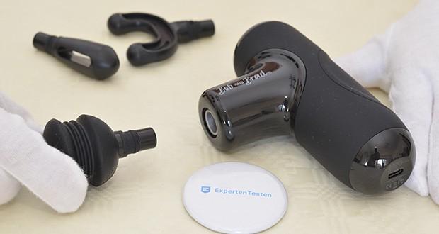 Bob and Brad Q2 Mini-Massagepistole im Test - elegantes Design & Ergonomische Silikongriffe