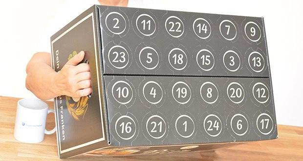 meibier.de Bier Adventskalender aus Franken im Test - Inhalt: 24 x 0,5 Liter (insgesamt 12 Liter)