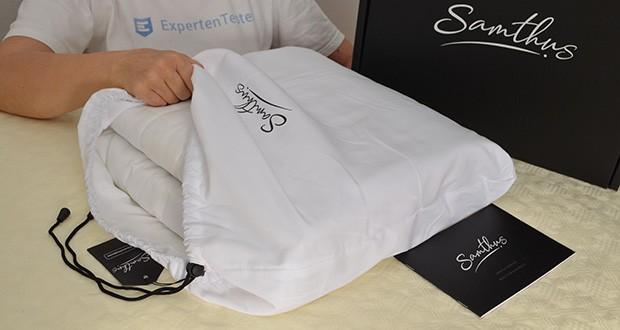 Samthus Gewichtsdecke im Test - wirkt jederzeit temperaturausgleichend