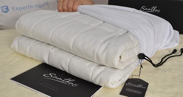 Samthus Gewichtsdecke im Test - perfekte Gewichtsverteilung dank über 500 kleinen Kammern
