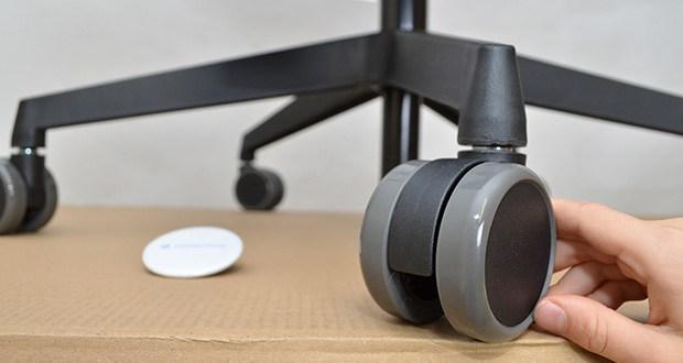 TREND OFFICE to-Sync Pro ergonomischer BĂĽrostuhl im Test - hochwertige Rollen