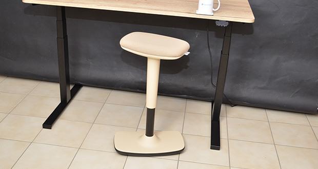 TREND OFFICE to-Swift ergonomischer Hocker im Test - dank der stufenlos verstellbaren Sitzhöhe lässt sich genauestens auf Deine Körpergröße anpassen