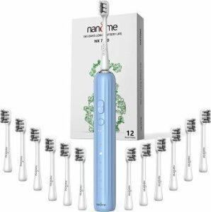 Die elektrische Zahnbürste Nandme Sonic kommt mit 12 Bürstenköpfen