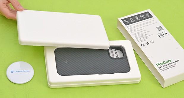 Pitaka MagEZ Case 3 Pro Schutzhülle für iPhone 14 Pro Max im Test - umweltfreundliche Verpackung besteht zu 100 % aus Bagasse