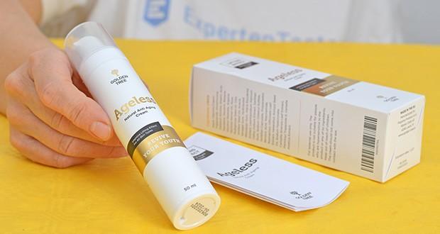 Golden Tree Antifaltencreme Ageless im Test - schĂĽtzt die Haut vor zu schnellem Altern und wirkt sichtbaren Alterungsanzeichen entgegen