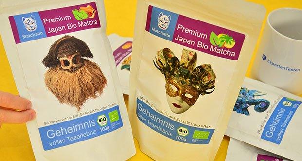Matchatto Premium Japan Bio Matcha Tee im Test - Matcha Tee mit ätherischen Ölen oder mit gemahlenen Kräutern und Gewürzen