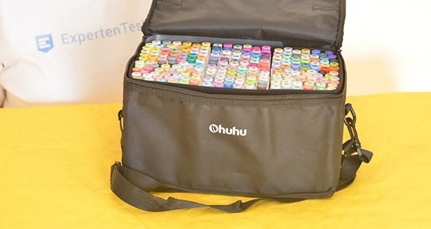 Ohuhu Doppelspitzen Markerstifte Set 216 Farben im Test - als Bonus hält die kostenlose Tragetasche Ihre Marker für jedes Farbabenteuer organisiert und tragbar