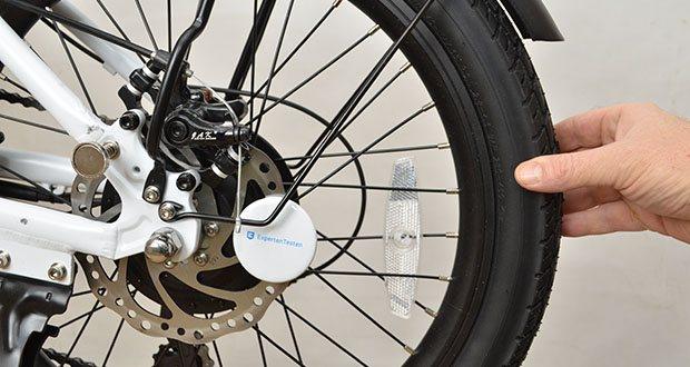 myvélo Zürich Elektro-Klapprad im Test - Felgen: 20 Zoll; Bereifung: Kenda 20 Zoll