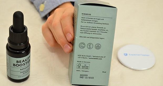 Herbliz Bakuchiol Beauty Booster im Test - vereint das stark feuchtigkeitsspendende Hanfsamenöl mit dem Phyto-retinol Bakuchiol, einem extrem kraftvollen Anti-Aging- und Anti-Akne-Wirkstoff