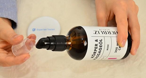 Herbliz Rose CBD Massageöl im Test - ohne Zusätze und Konservierungsstoffe