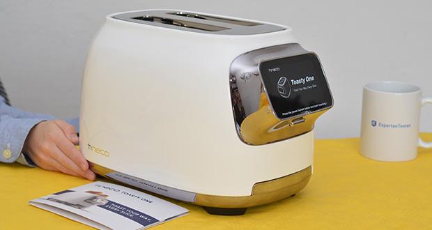 Tineco Toasty One Smart Toaster im Test - mit einer Tiefe von 362 mm und einer Breite und Höhe von 200 mm nimmt Toasty One nur wenig Platz in Anspruch