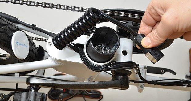 myvélo Zürich Elektro-Klapprad im Test - Motor: 250 Watt Bafang Hinterradnabenmotor mit 40 Nm