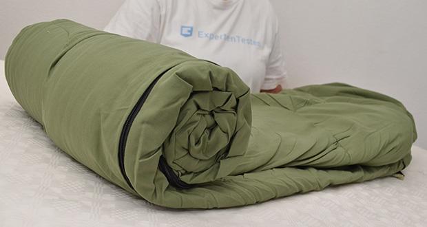 BLACKDEER Baumwollschlafsack mit Kapuze im Test - weiches Polypropylenmaterial fĂĽr die FĂĽllung des Schlafsacks