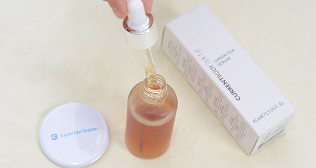 CurrentBody Skin Grün-Tee Serum im Test - Anwendung vor der LED-Gerät Benutzung oder wenn die Haut einen Feuchtigkeitsschub braucht