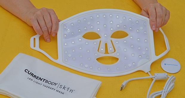 CurrentBody Skin LED Lichttherapie Maske im Test - komplett flexibel & Verstellbares Kopfband