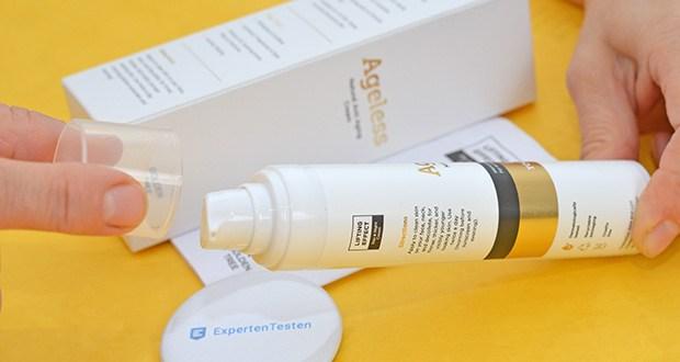 Golden Tree Antifaltencreme Ageless im Test - die Wirkung ist bereits 5 Minuten nach der Anwendung sichtbar