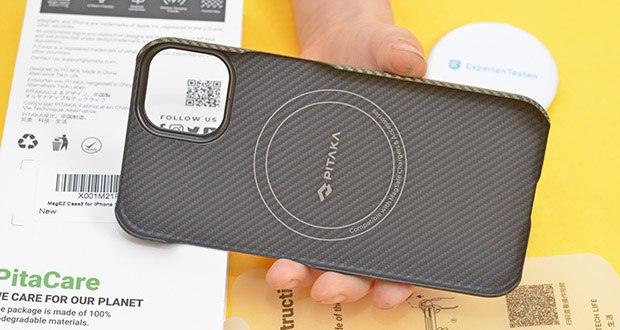 Pitaka MagEZ Case 3 Schutzhülle für iPhone 14 im Test - integriertes ultrafeines Fleece Futter federt den Aufprall ab und schützt die Rückseite vor Kratzern