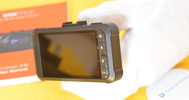 Vantrue X4S Dual Dashcam im Test - 3 Zoll IPS-LCD-Bildschirm