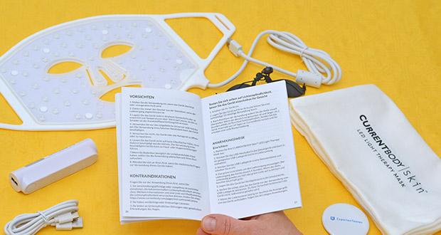 CurrentBody Skin LED Lichttherapie Maske im Test - Wellenlängen werden optimal genutzt, um die Haut durch Lichttherapie zu verjüngen