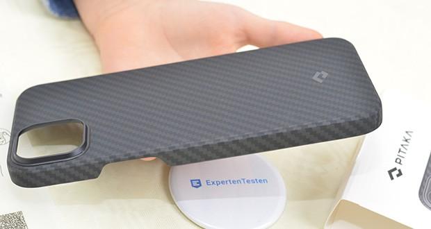 Pitaka Fusion Weaving MagEZ Case 3 Schutzhülle für iPhone14 im Test - dünn und leicht - Dicke: 0.95mm, Gewicht: 20.3g