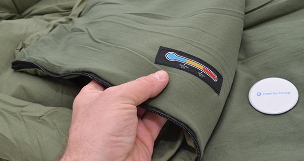 BLACKDEER Baumwollschlafsack mit Kapuze im Test - 5-15°C Komforttemperatur
