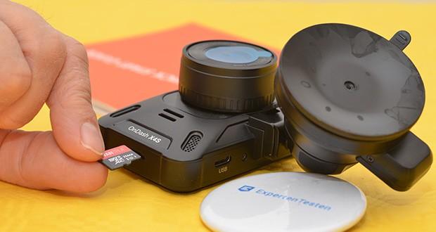 Vantrue X4S Dual Dashcam im Test - Speicherkarte: bis zu 512GB max (Extra erhältlich)
