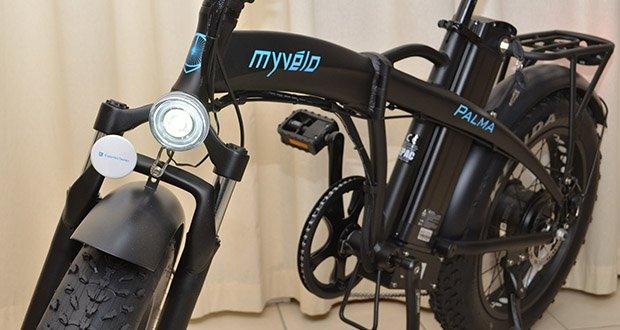 myvélo Palma Elektro-Klapprad im Test - hervorragendes Handling und Fahrverhalten durch optimierte Rahmengeometrie