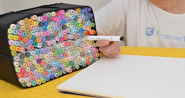 Ohuhu Doppelspitzen Markerstifte Set 216 Farben im Test - erfahren Sie mehr Farbmöglichkeiten