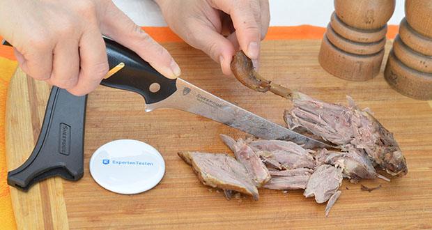 OreMake Sheepdog Ausbeinmesser aus Damaststahl im Test - eignet sich hervorragend zum präzisen Entbeinen sowie zum Trimmen und Filetieren