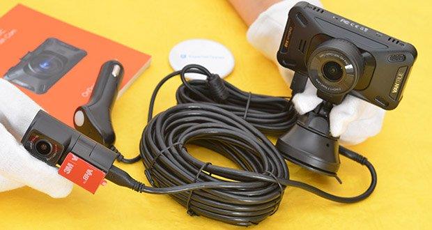 Vantrue X4S Dual Dashcam im Test - G-Sensor: Eingebauter Drei-Achsen-Sensor