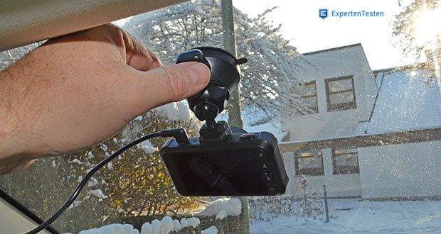 Vantrue X4S Dual Dashcam im Test - Arbeitsumgebungstemperatur: -4°F-176°F (-20°C to 70°C)