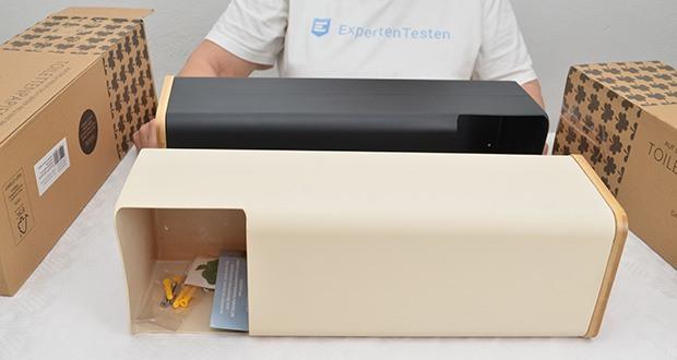 Glückstoff Toilettenpapier Aufbewahrung im Test - kompaktes Design