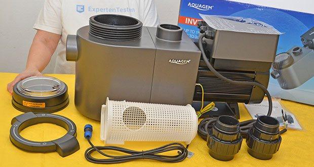 Aquagem Inverter-Poolpumpe Inverpro IP25 im Test - empfohlenes Pool Volumen: 40-70 m3