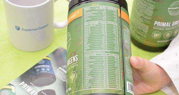 Primal Harvest Primal Greens Superfood-Pulver im Test - enthält die probiotische Laktobazillenkultur Lactospore