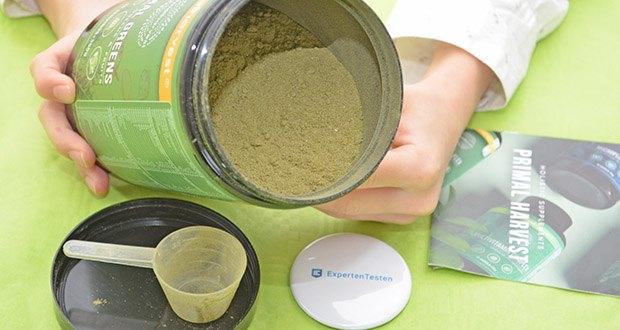 Primal Harvest Primal Greens Superfood-Pulver im Test - mit Spirulina und Chlorella für wichtige Nährstoffe