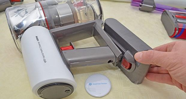 Redroad Lite Akku Staubsauger V17 im Test - herausnehmbarer Akku mit hoher Kapazität 2500mAh