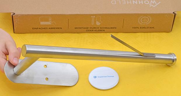 Wohnheld Küchenrollenhalter im Test - mit Abroll-Bemse