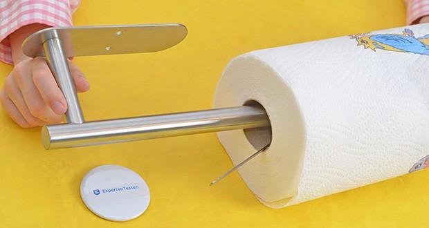 Wohnheld Küchenrollenhalter im Test - für alle Größen von Küchenrollen geeignet