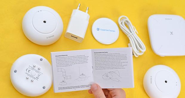 X-Sense Smart Home Wasser-Sensor-Alarm im Test - erkennt einen Mindestwasserstand von 0,4 mm