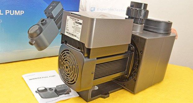 Aquagem Inverter-Poolpumpe Inverpro IP25 im Test - InverSilence-Technologie ist selbst entwickelt von Aquagem für die am leisesten und energiesparendsten Pumpenlösungen