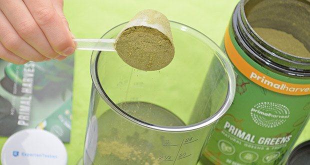 Primal Harvest Primal Greens Superfood-Pulver im Test - Zutaten aus kontrolliert biologischem Anbau