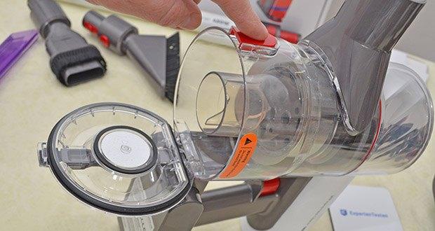 Redroad Lite Akku Staubsauger V17 im Test - One-Touch-Staubentfernung